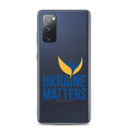 Clear Case for Samsung® - Ukraine Matters Logo