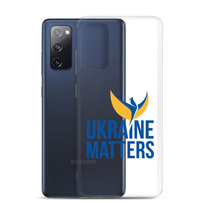 Clear Case for Samsung® - Ukraine Matters Logo