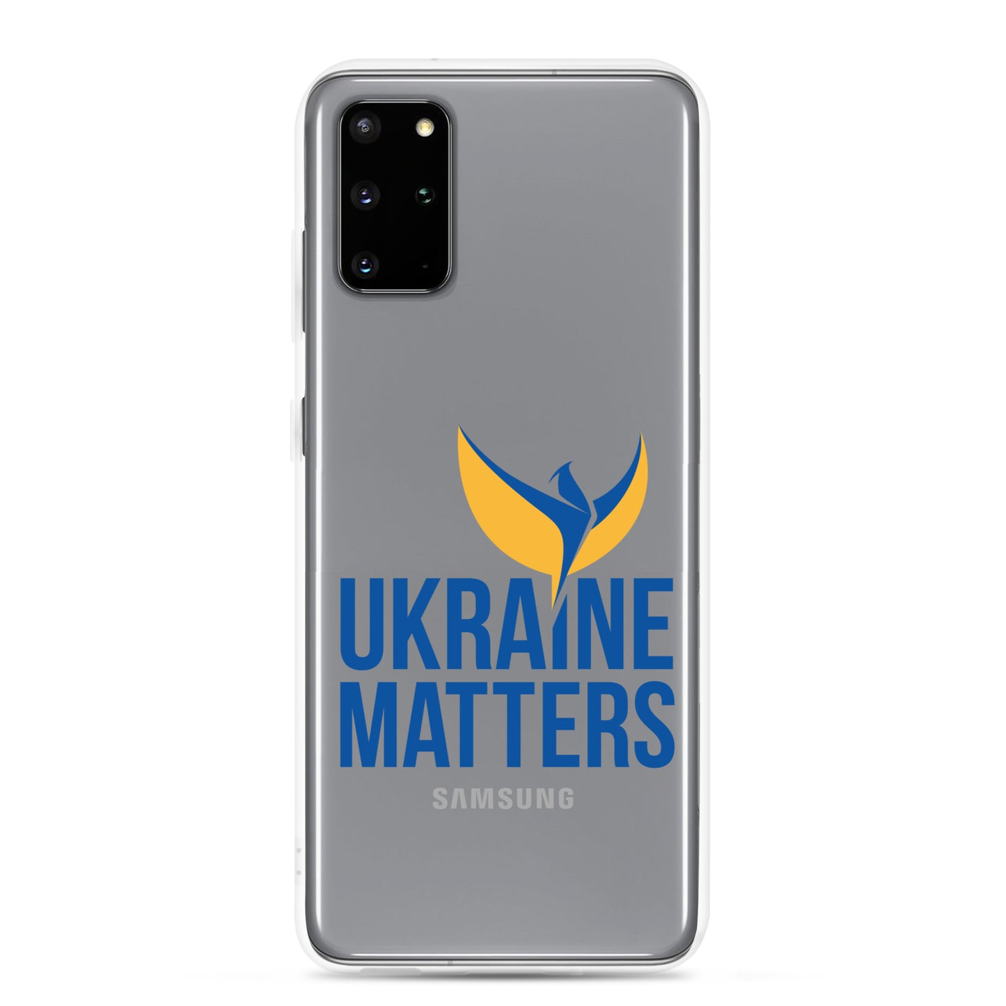 Clear Case for Samsung® - Ukraine Matters Logo