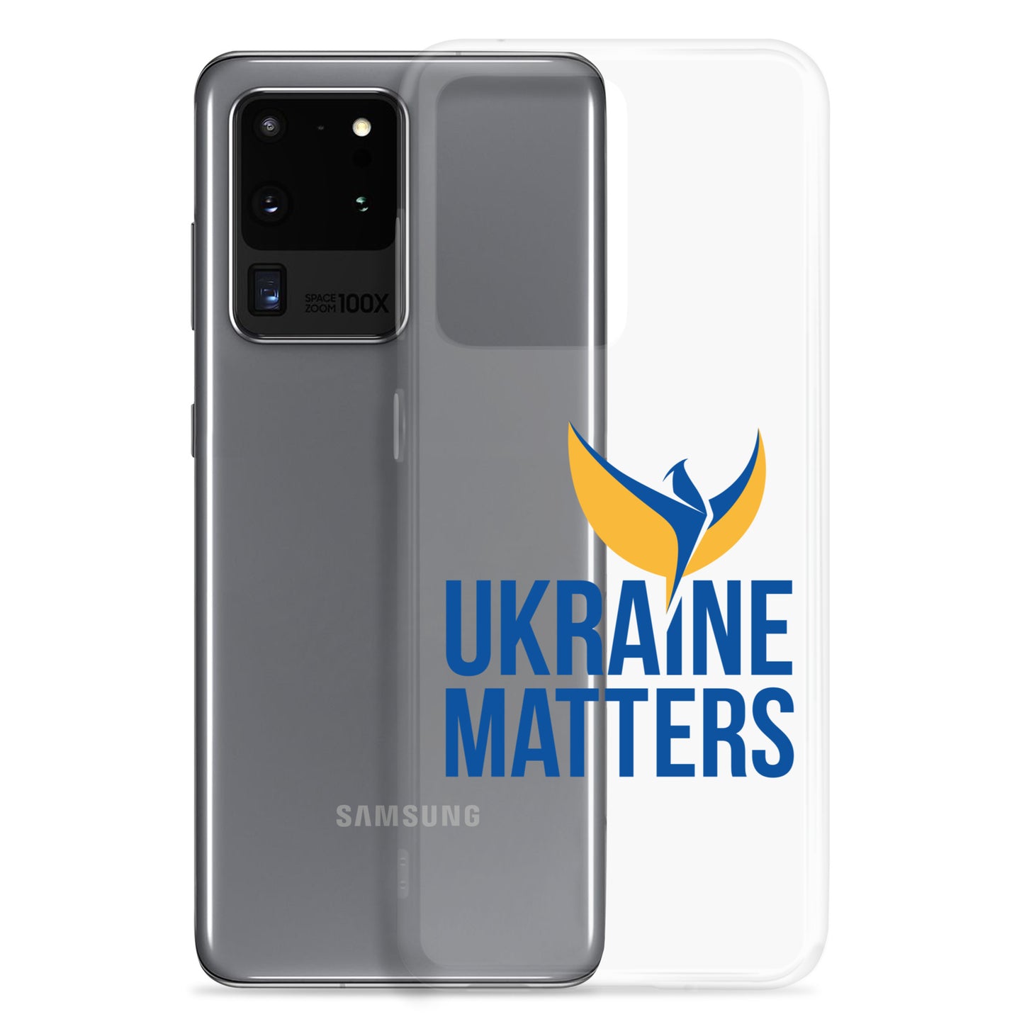 Clear Case for Samsung® - Ukraine Matters Logo