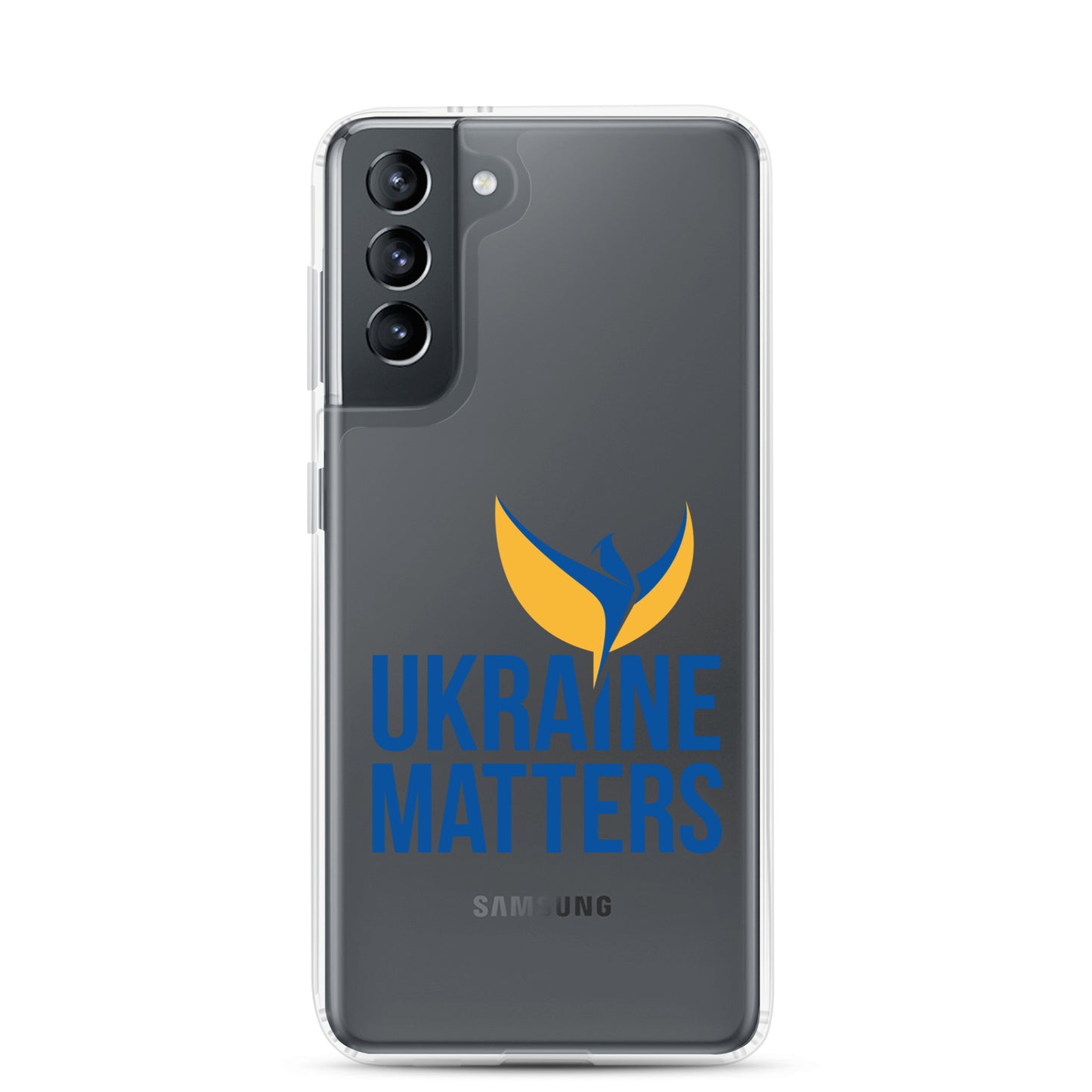 Clear Case for Samsung® - Ukraine Matters Logo