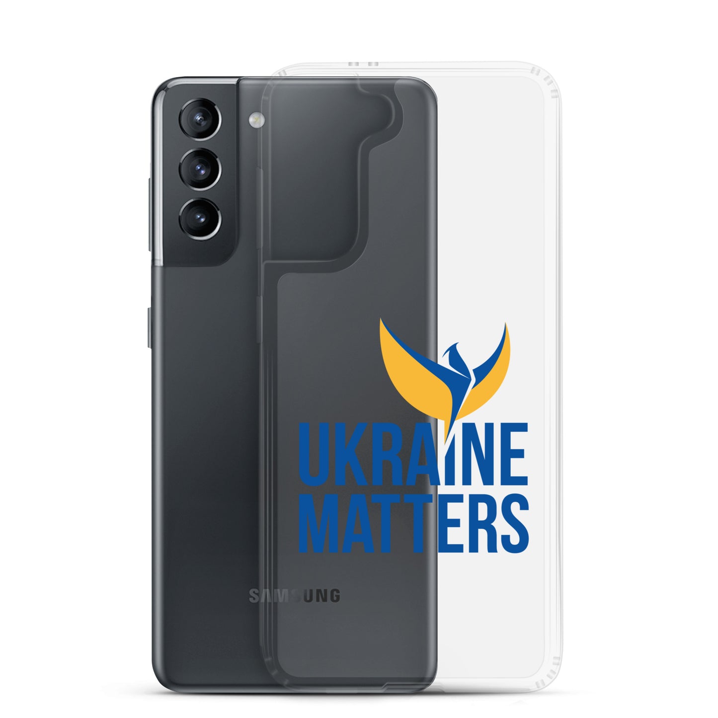 Clear Case for Samsung® - Ukraine Matters Logo