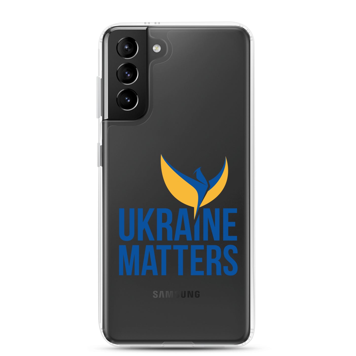 Clear Case for Samsung® - Ukraine Matters Logo