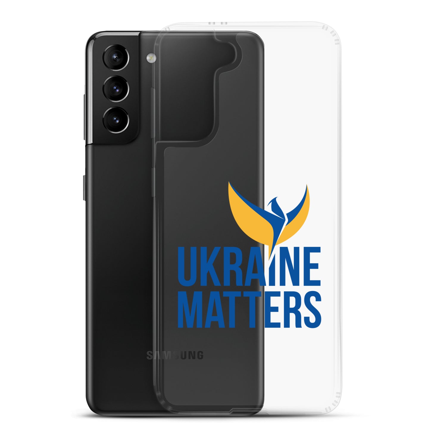 Clear Case for Samsung® - Ukraine Matters Logo