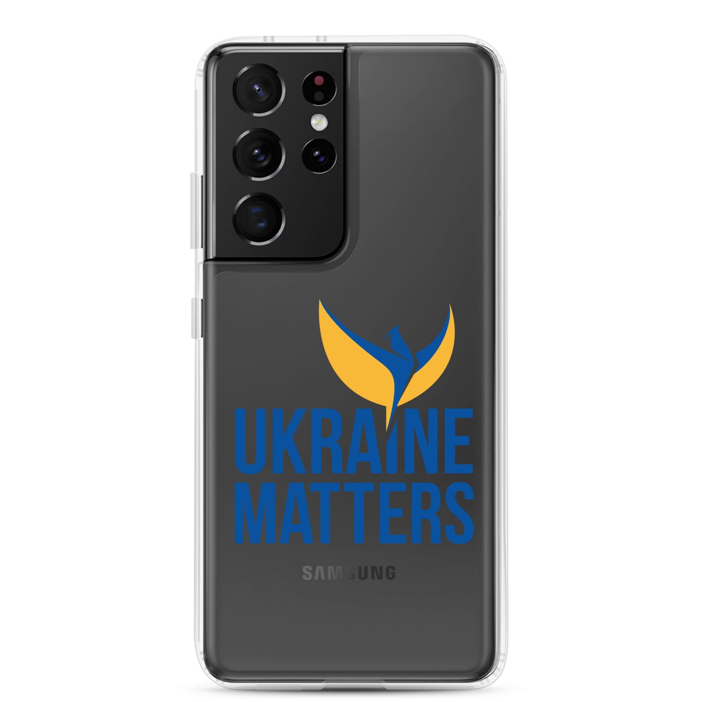 Clear Case for Samsung® - Ukraine Matters Logo