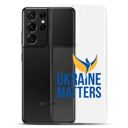 Clear Case for Samsung® - Ukraine Matters Logo