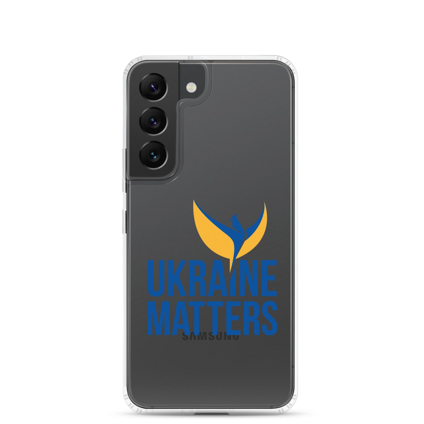 Clear Case for Samsung® - Ukraine Matters Logo