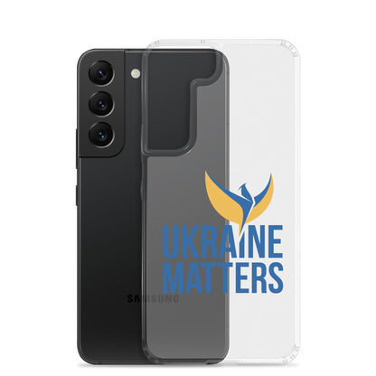 Clear Case for Samsung® - Ukraine Matters Logo