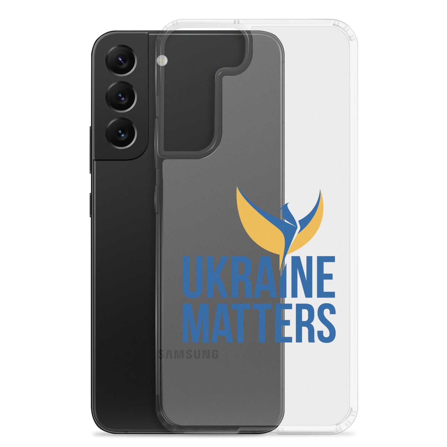 Clear Case for Samsung® - Ukraine Matters Logo