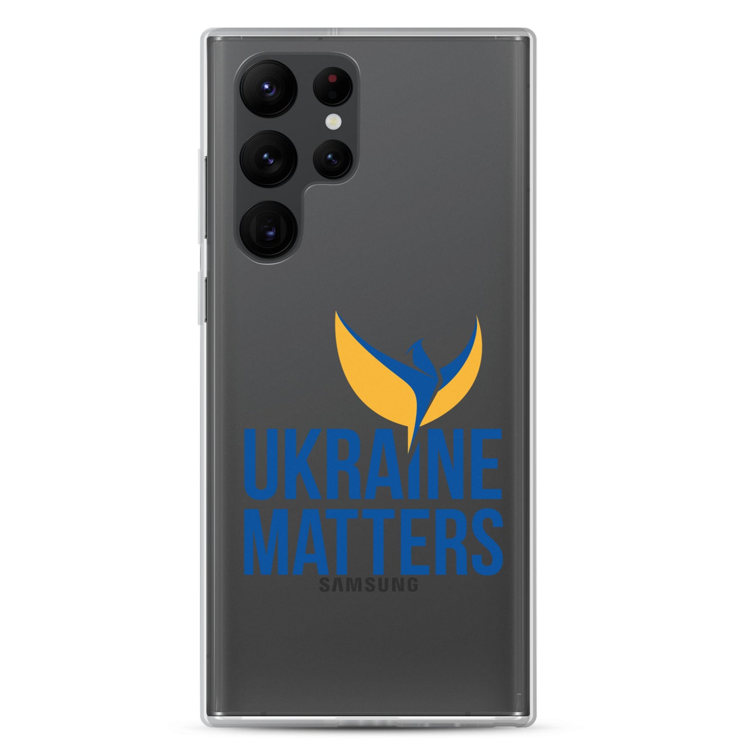 Clear Case for Samsung® - Ukraine Matters Logo