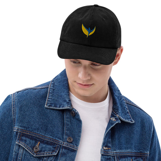 Premium Corduroy Hat / Cap - Embroidered Phoenix