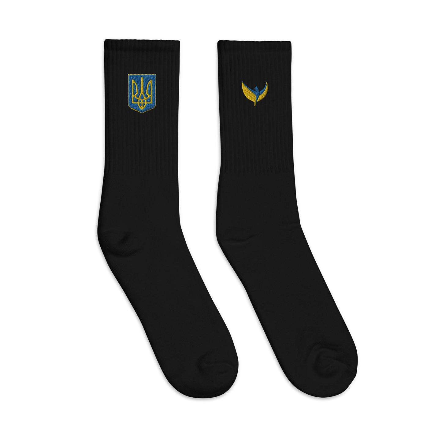 Embroidered Socks - Trident Outside & Phoenix Inside