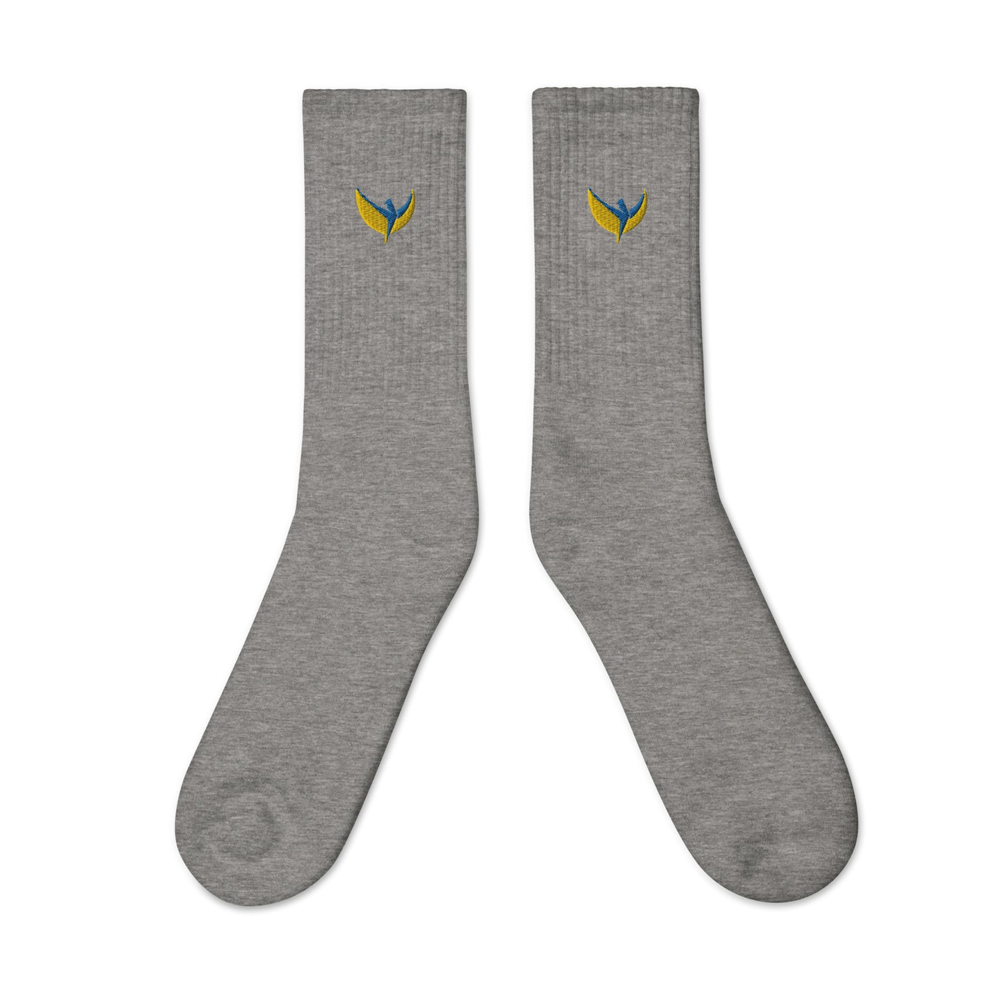 Embroidered Socks - Trident Outside & Phoenix Inside