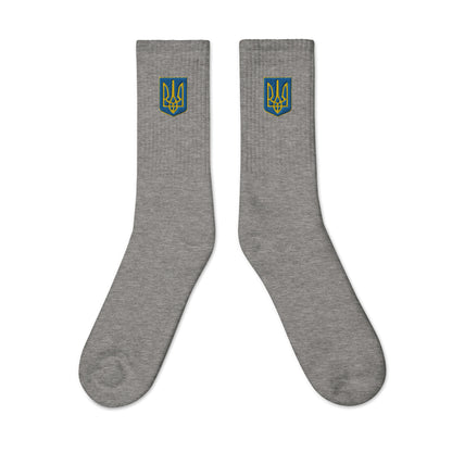 Embroidered Socks - Trident Both Sides
