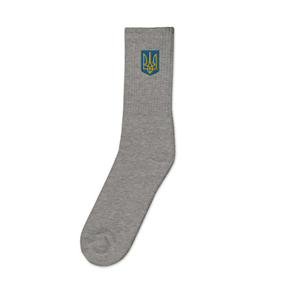 Embroidered Socks - Trident Both Sides