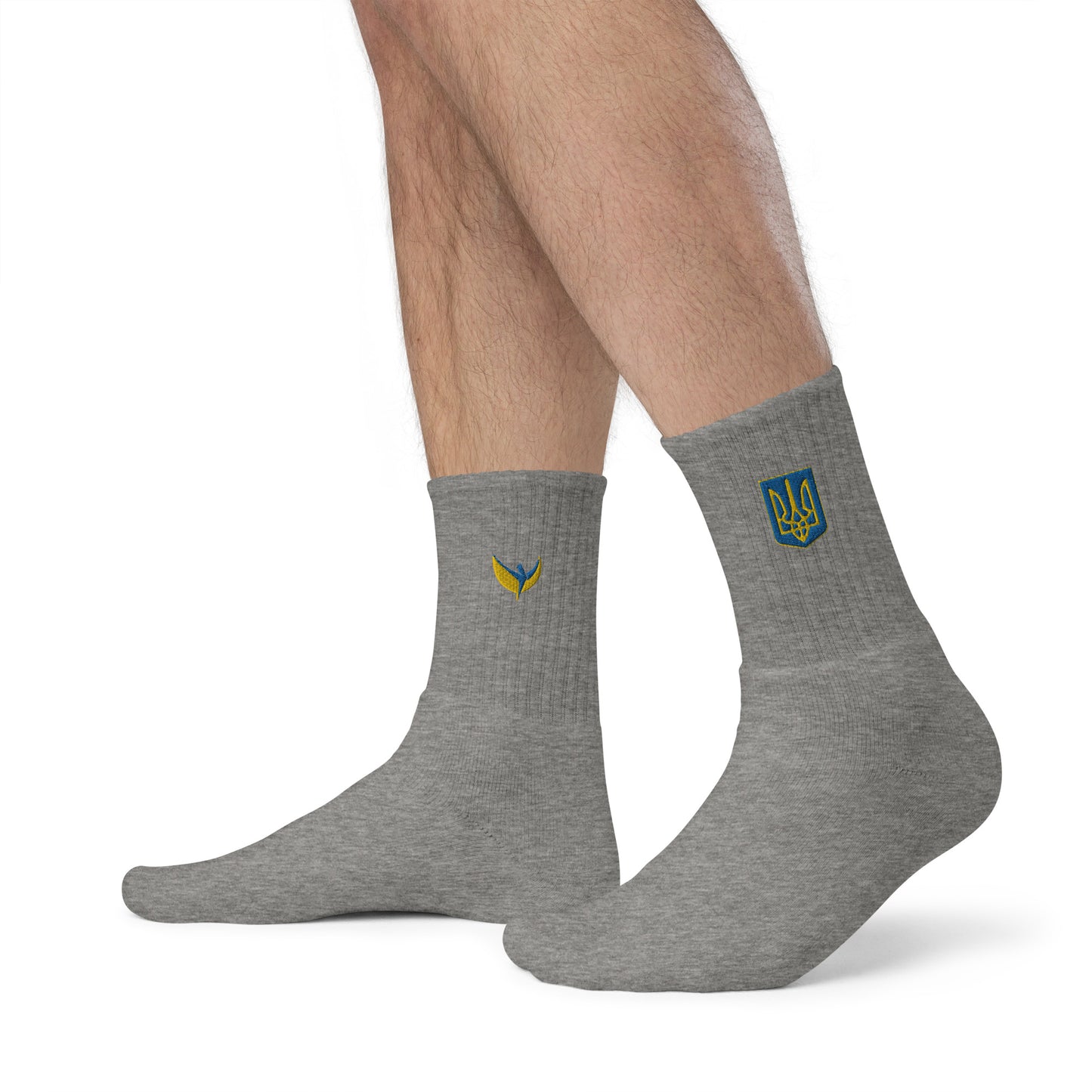 Embroidered Socks - Trident Outside & Phoenix Inside