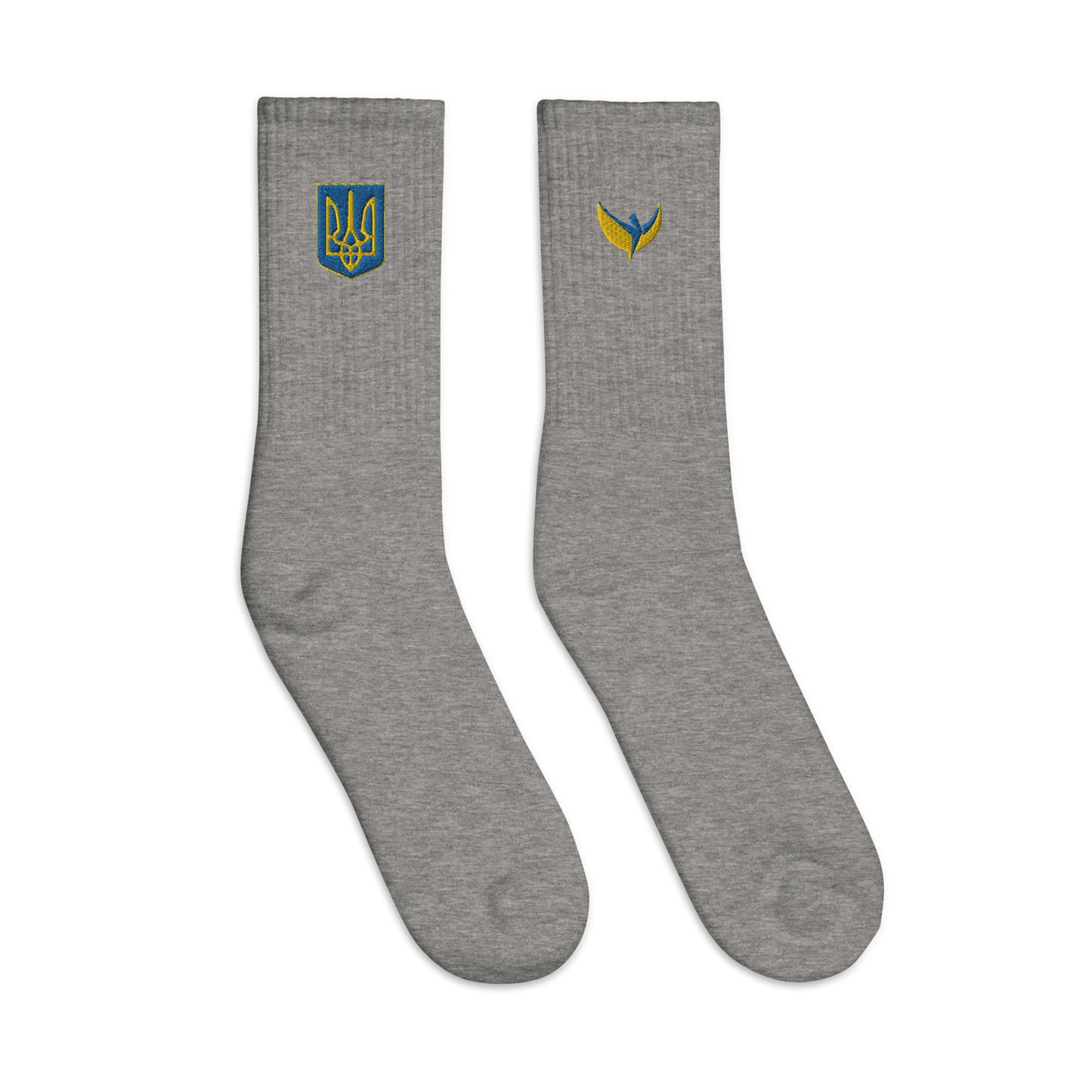 Embroidered Socks - Trident Outside & Phoenix Inside