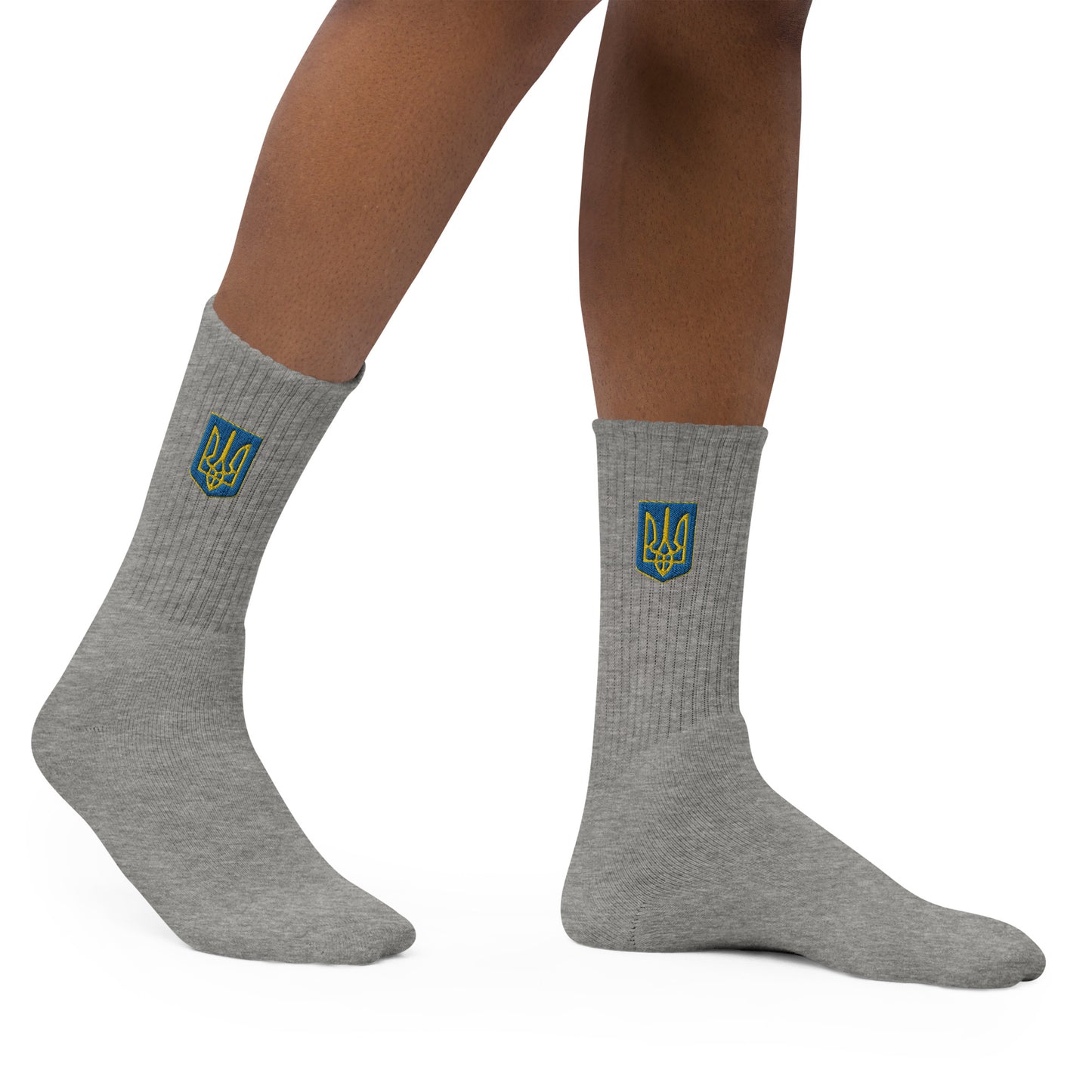 Embroidered Socks - Trident Both Sides