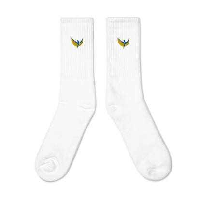 Embroidered Socks - Trident Outside & Phoenix Inside