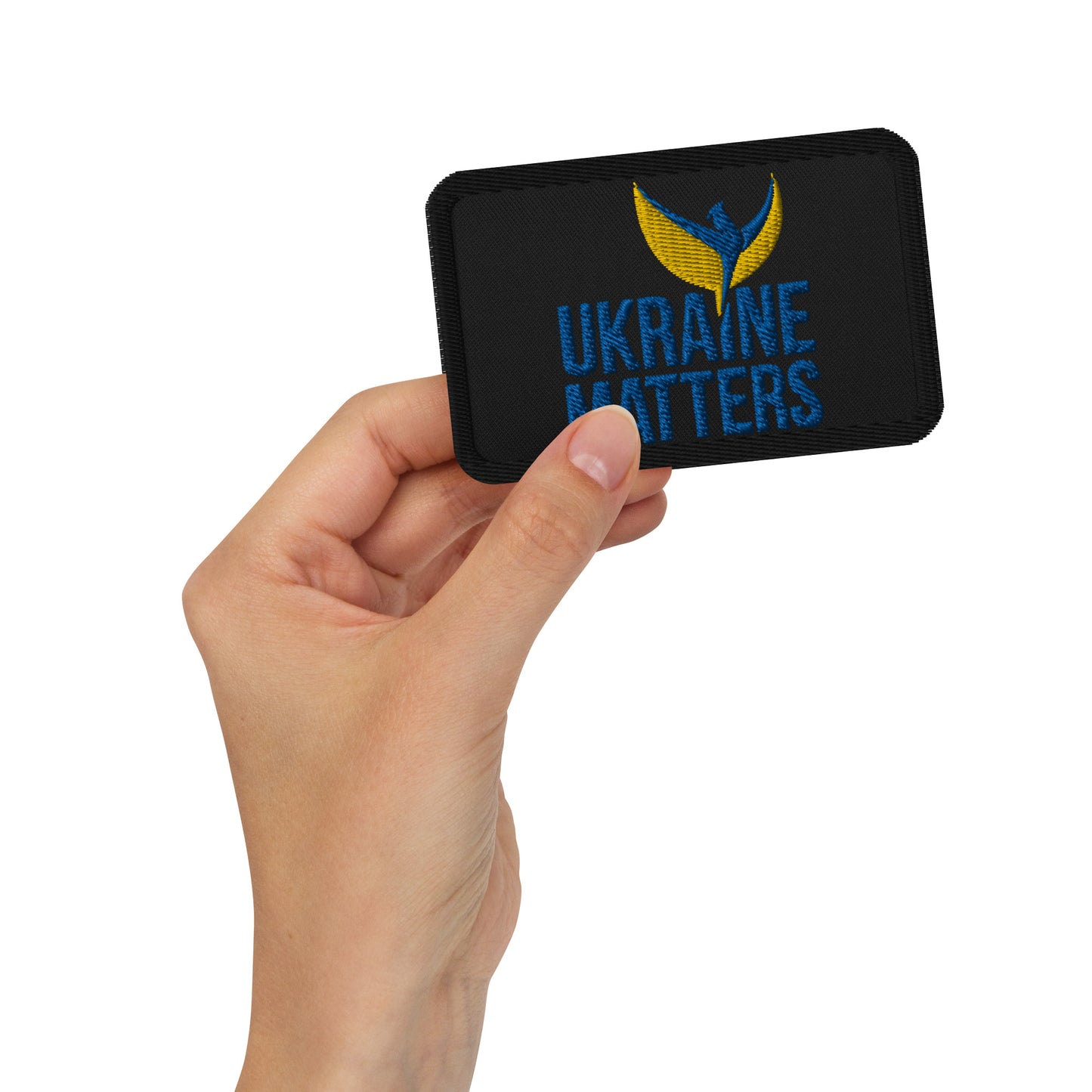 Embroidered Patch - Ukraine Matters Logo