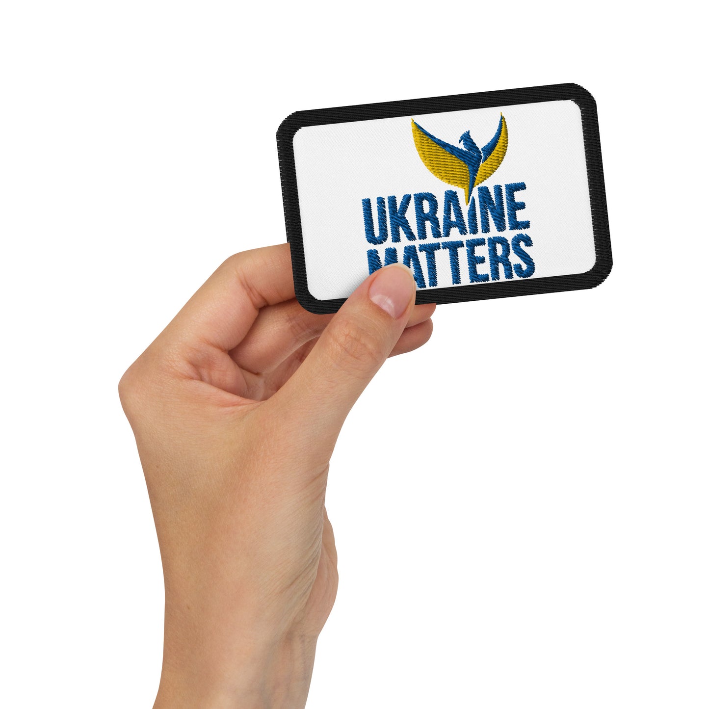 Embroidered Patch - Ukraine Matters Logo