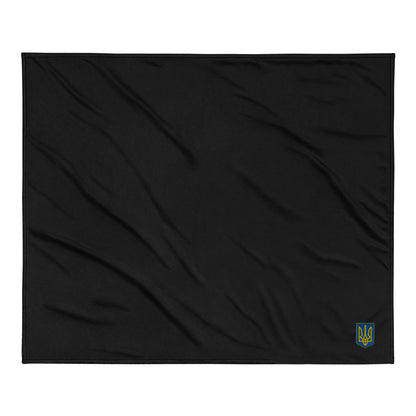 Premium Sherpa Blanket - Embroidered Trident (small)