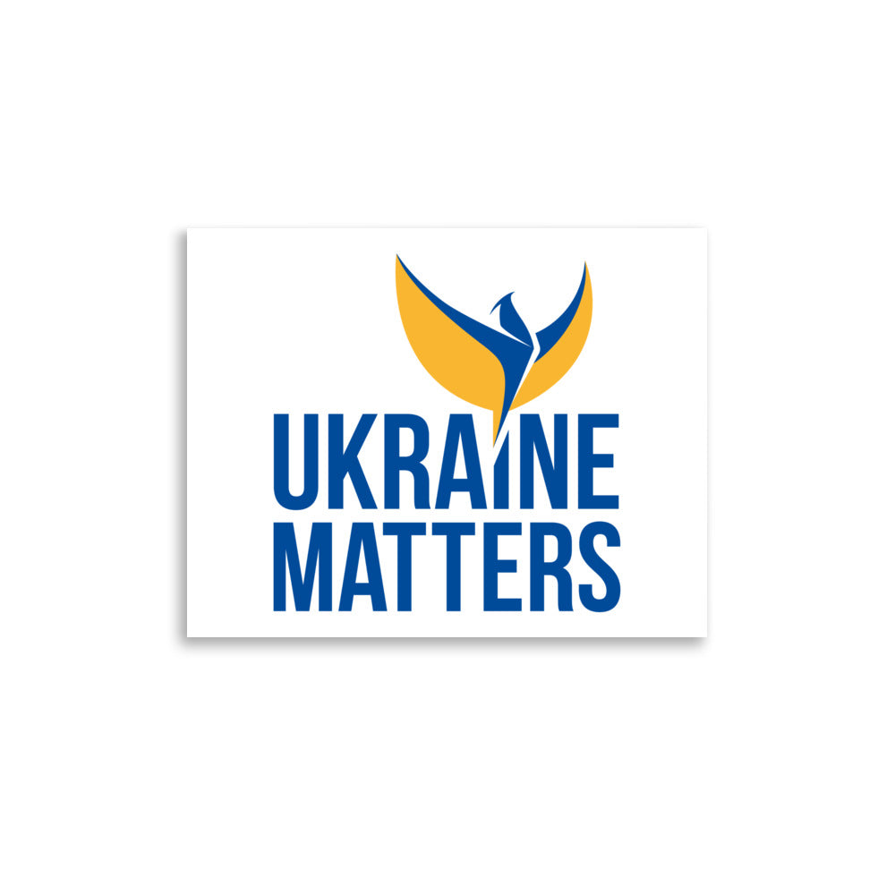 Poster - Ukraine Matters Logo White Background