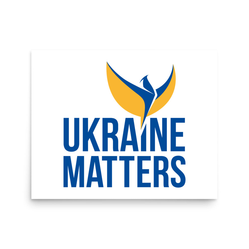 Poster - Ukraine Matters Logo White Background