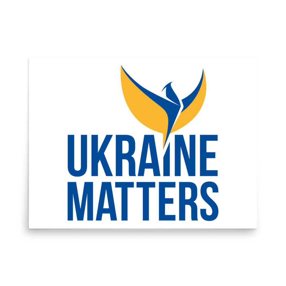 Poster - Ukraine Matters Logo White Background