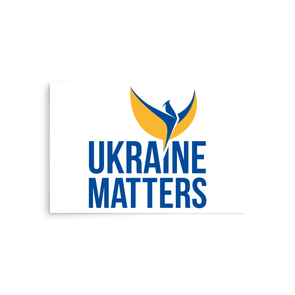 Poster - Ukraine Matters Logo White Background