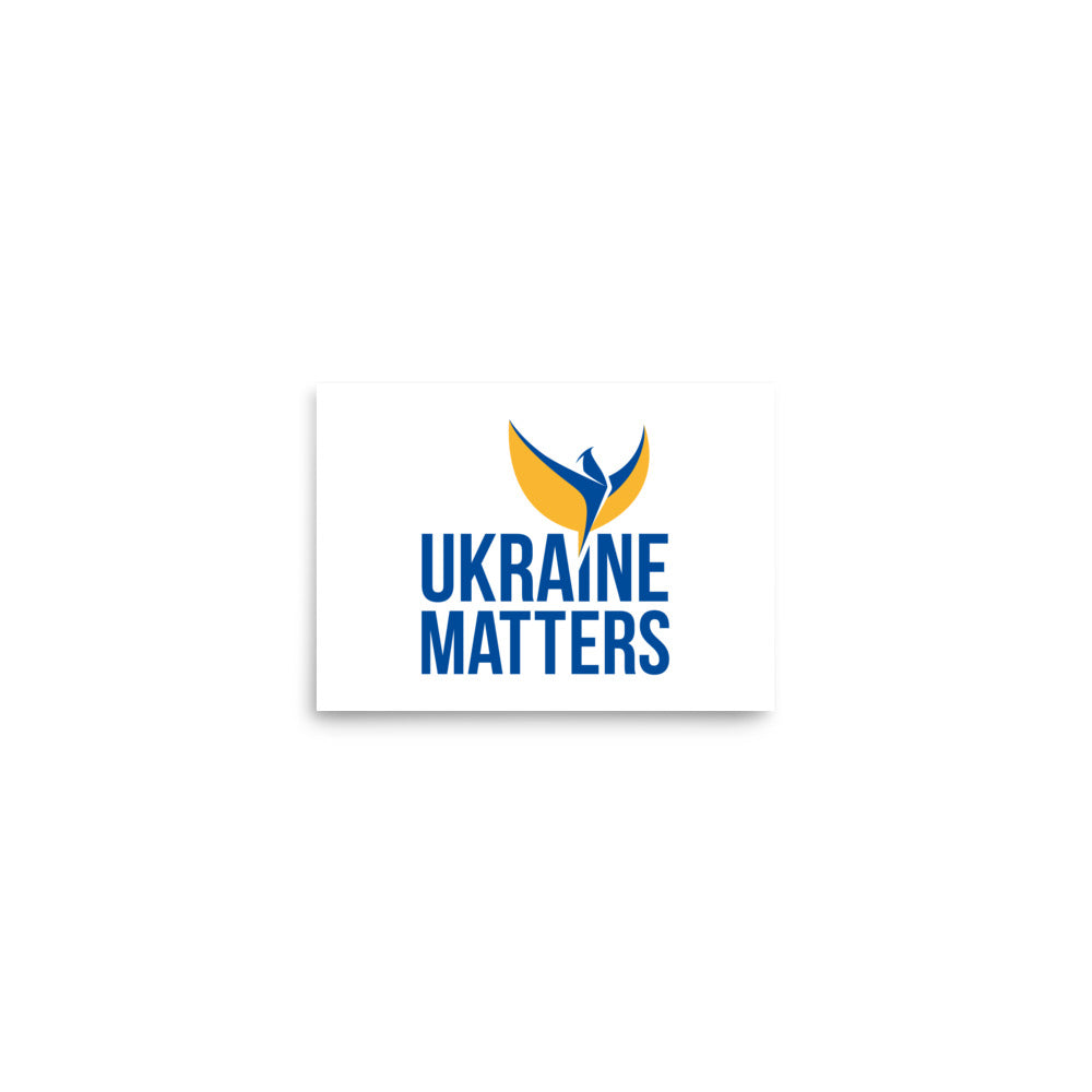 Poster - Ukraine Matters Logo White Background