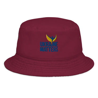 Stefania Bucket Hat - Embroidered Ukraine Matters Logo