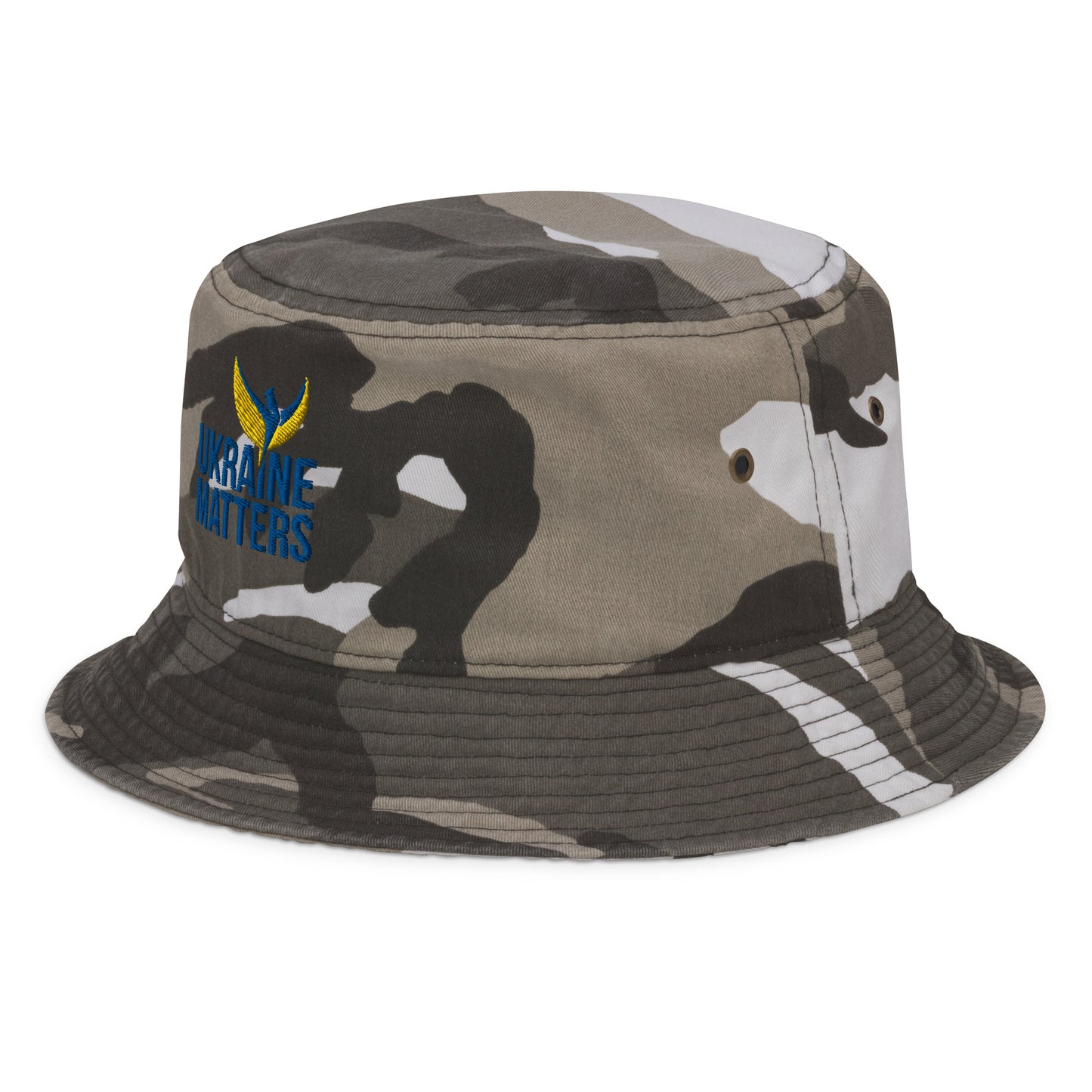 Stefania Bucket Hat - Embroidered Ukraine Matters Logo