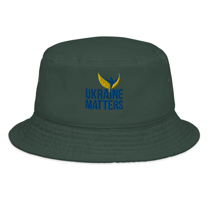 Stefania Bucket Hat - Embroidered Ukraine Matters Logo