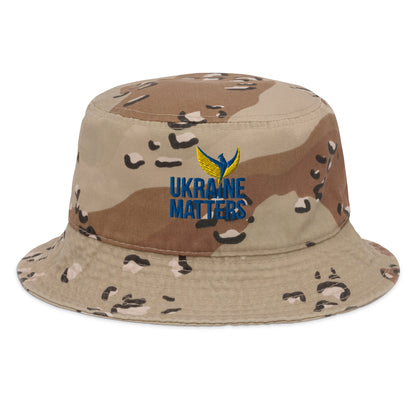 Stefania Bucket Hat - Embroidered Ukraine Matters Logo