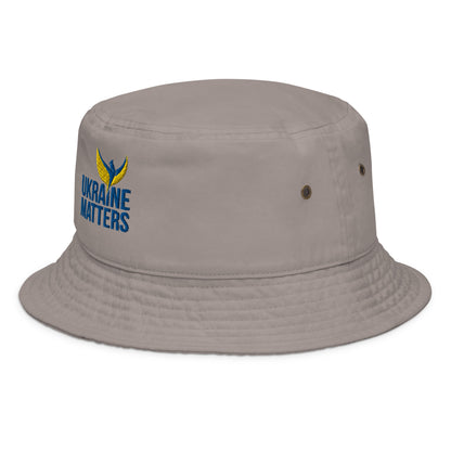 Stefania Bucket Hat - Embroidered Ukraine Matters Logo