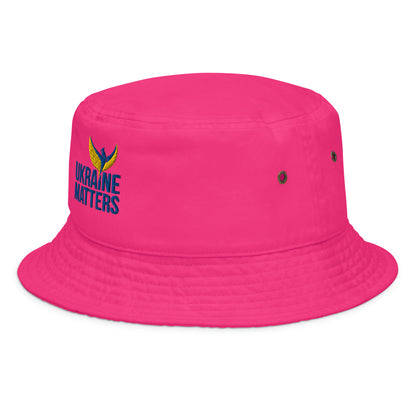 Stefania Bucket Hat - Embroidered Ukraine Matters Logo