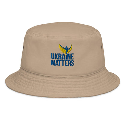 Stefania Bucket Hat - Embroidered Ukraine Matters Logo