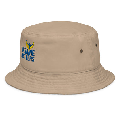 Stefania Bucket Hat - Embroidered Ukraine Matters Logo