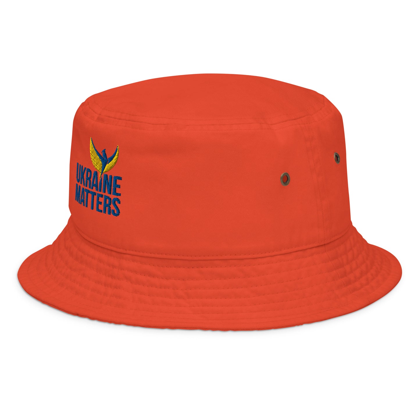 Stefania Bucket Hat - Embroidered Ukraine Matters Logo