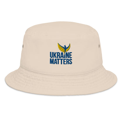 Stefania Bucket Hat - Embroidered Ukraine Matters Logo