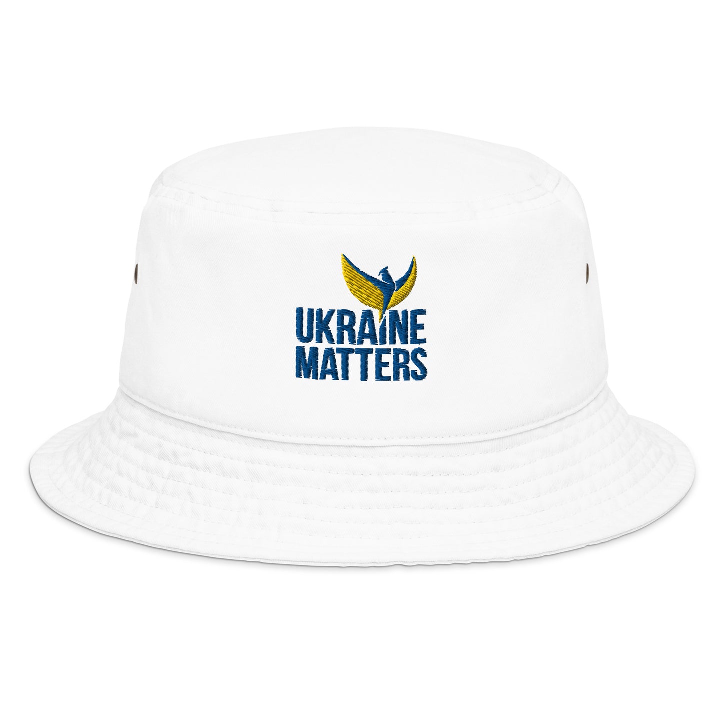 Stefania Bucket Hat - Embroidered Ukraine Matters Logo