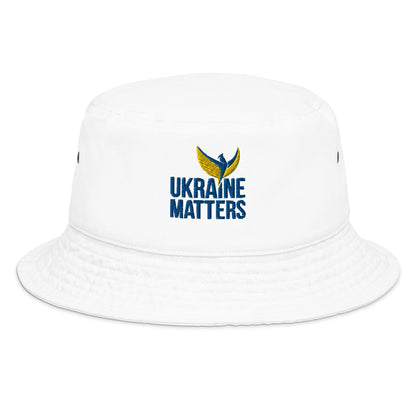 Stefania Bucket Hat - Embroidered Ukraine Matters Logo