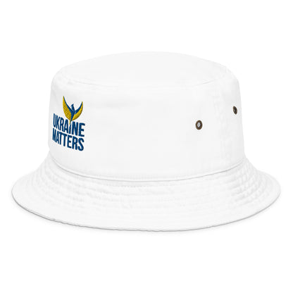 Stefania Bucket Hat - Embroidered Ukraine Matters Logo