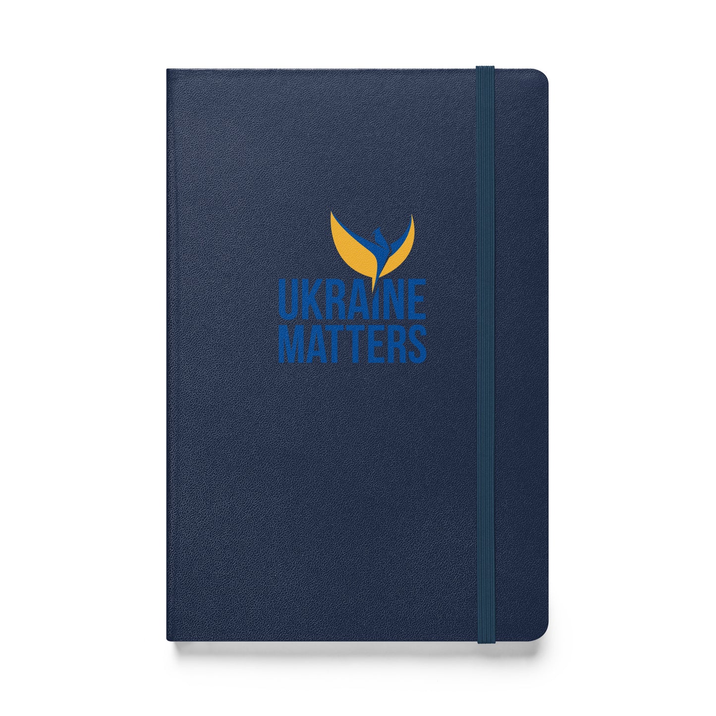 Hardcover Notebook - Ukraine Matters Logo