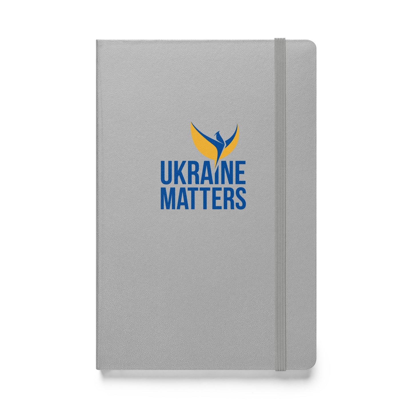 Hardcover Notebook - Ukraine Matters Logo