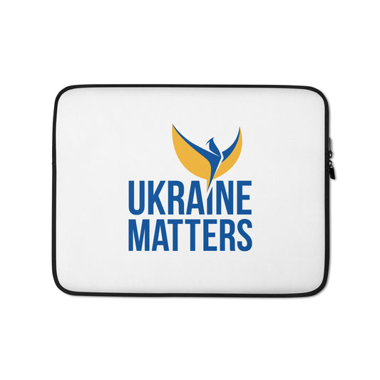 Laptop Sleeve - Ukraine Matters Logo