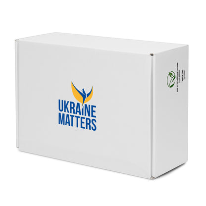 Men’s High Top Black Canvas Shoes - Ukraine Matters Logo