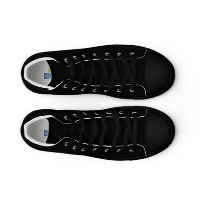 Men’s High Top Black Canvas Shoes - Trident