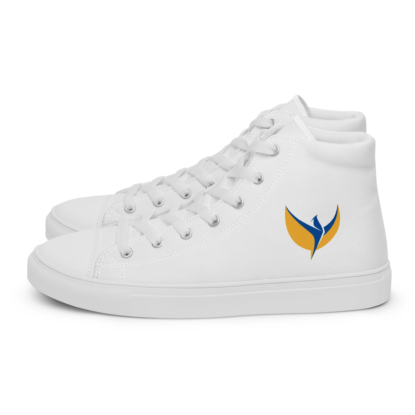 Men’s High Top White Canvas Shoes - Phoenix